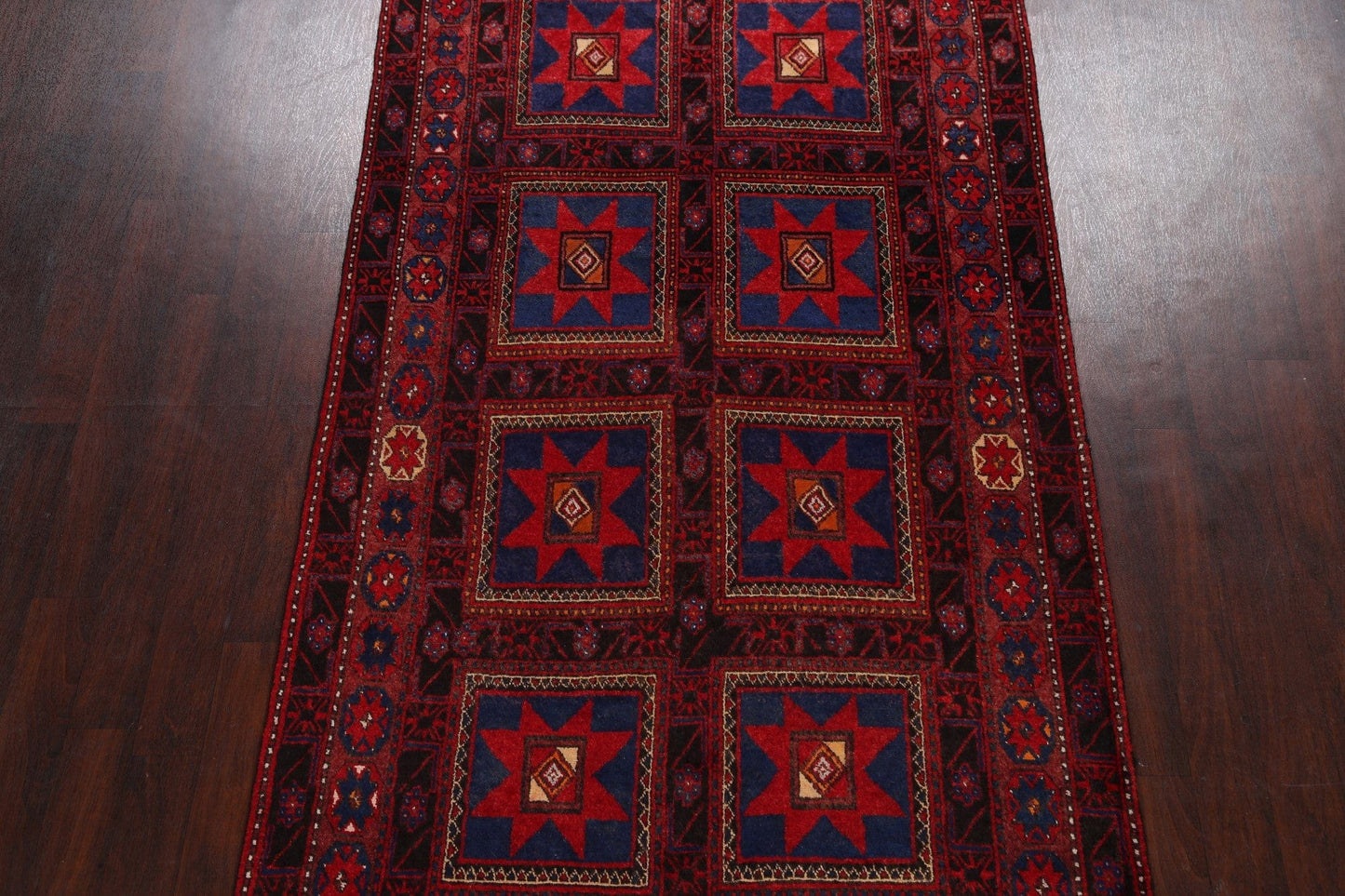 Geometric Hamedan Persian Area Rug 5x10