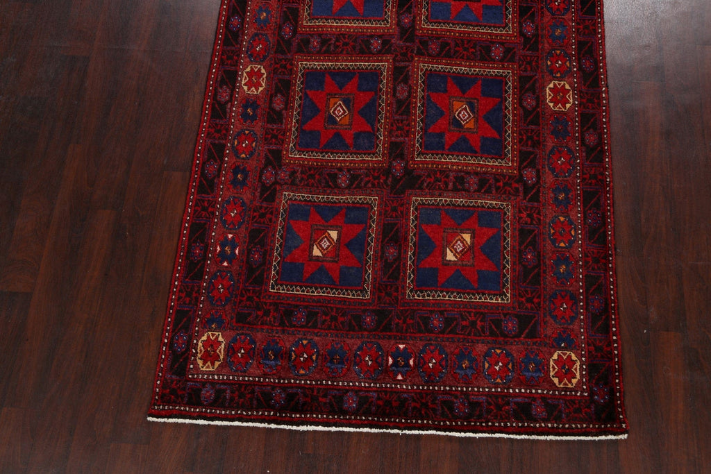 Geometric Hamedan Persian Area Rug 5x10