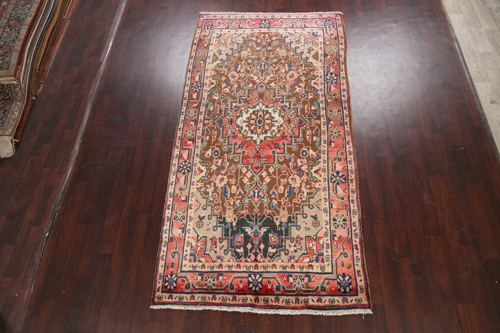 Geometric Hamedan Persian Area Rug 5x10