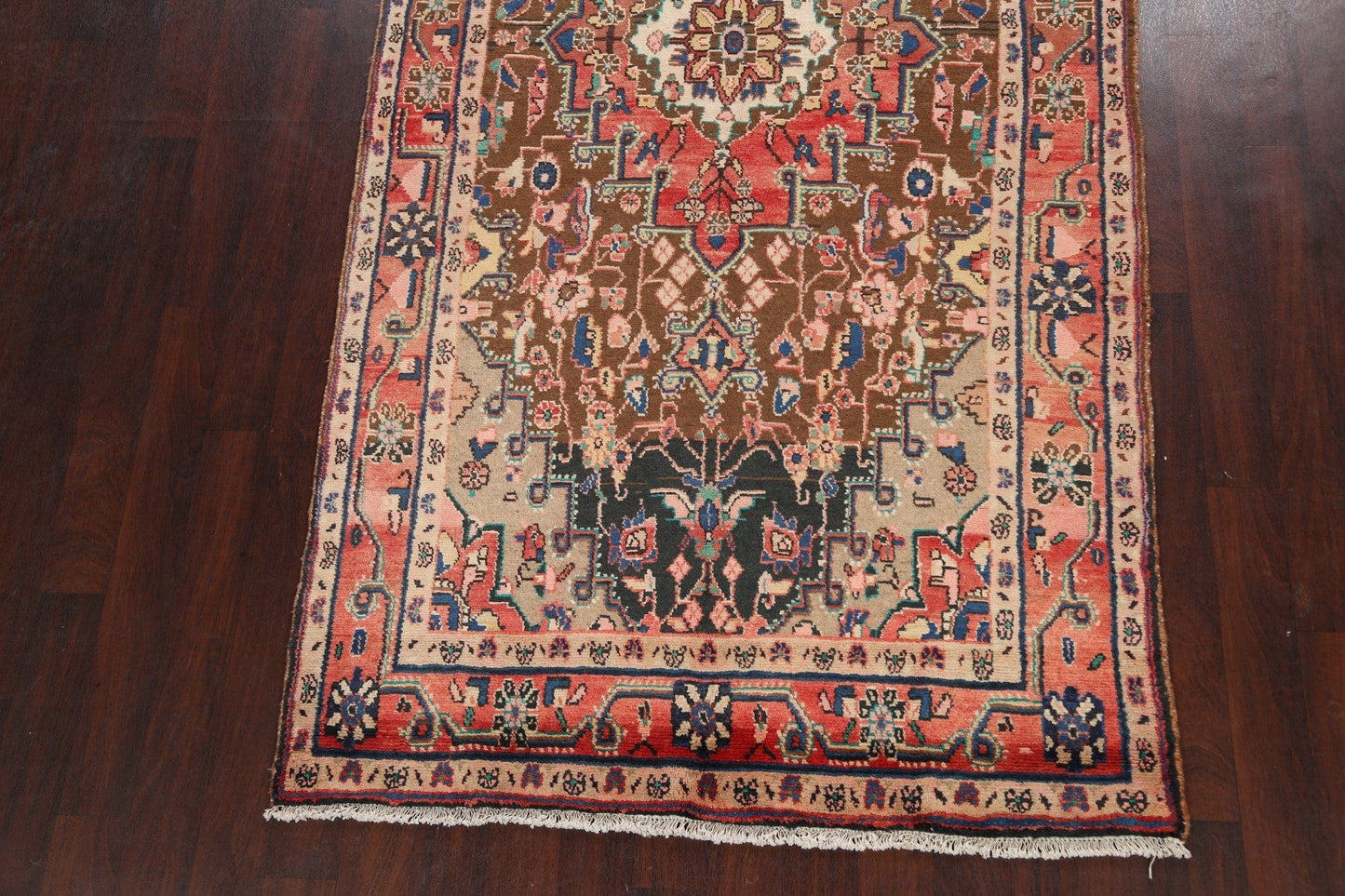 Geometric Hamedan Persian Area Rug 5x10