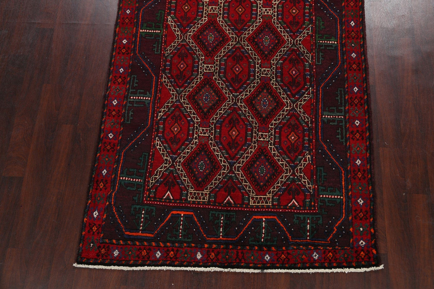 Geometric Hamedan Persian Area Rug 5x10