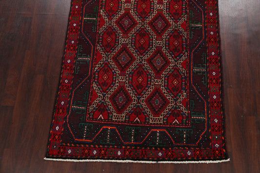 Geometric Hamedan Persian Area Rug 5x10