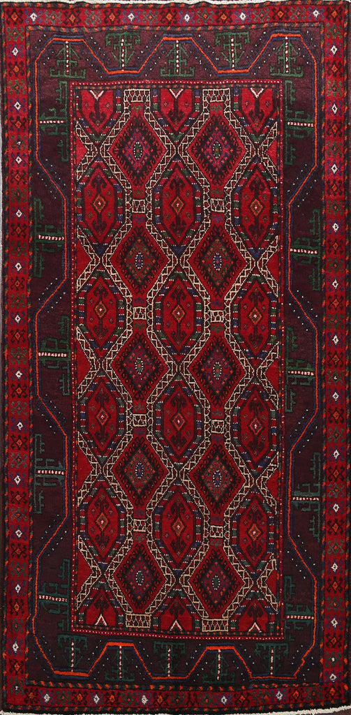 Geometric Hamedan Persian Area Rug 5x10