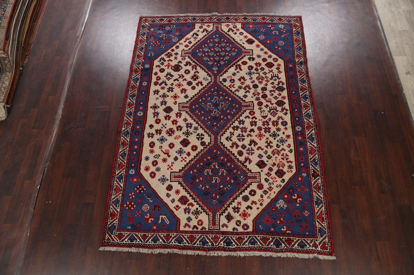 Tribal Geometric Shiraz Persian Area Rug 7x9