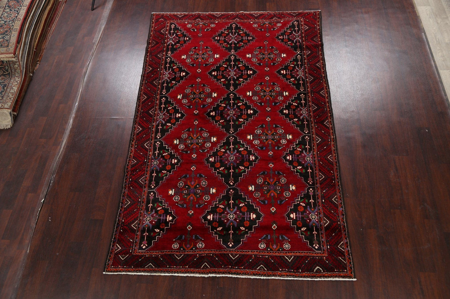 Geometric Hamedan Persian Area Rug 7x10