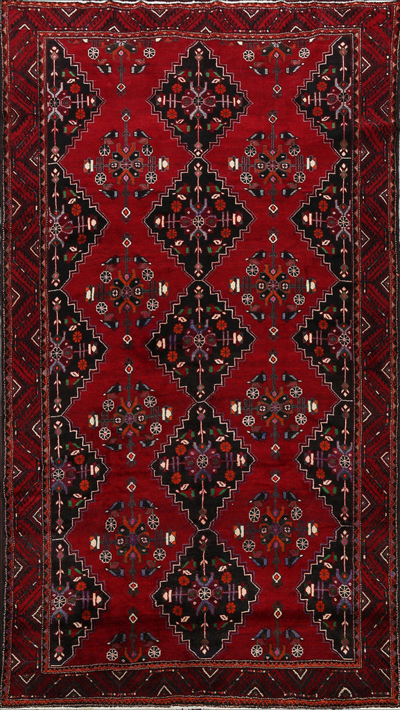 Geometric Hamedan Persian Area Rug 7x10