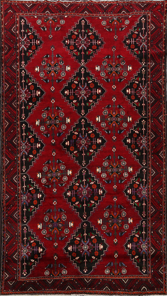 Geometric Hamedan Persian Area Rug 7x10