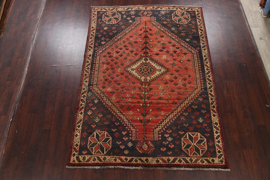 Tribal Geometric Shiraz Persian Area Rug 7x9