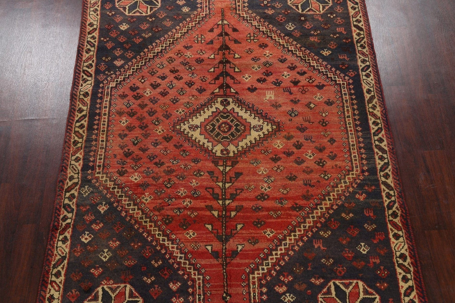 Tribal Geometric Shiraz Persian Area Rug 7x9