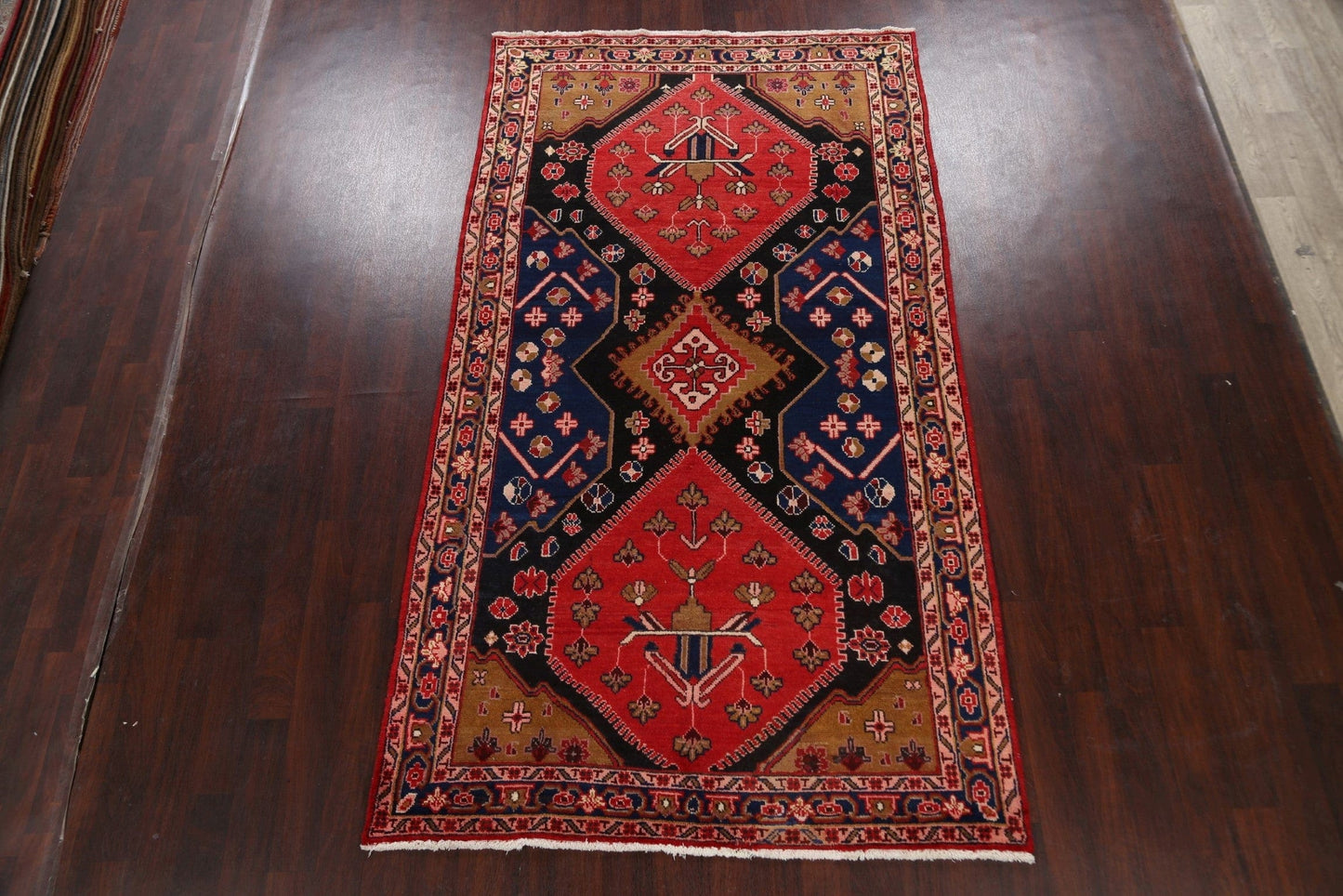 Tribal Hamedan Persian Area Rug 6x10