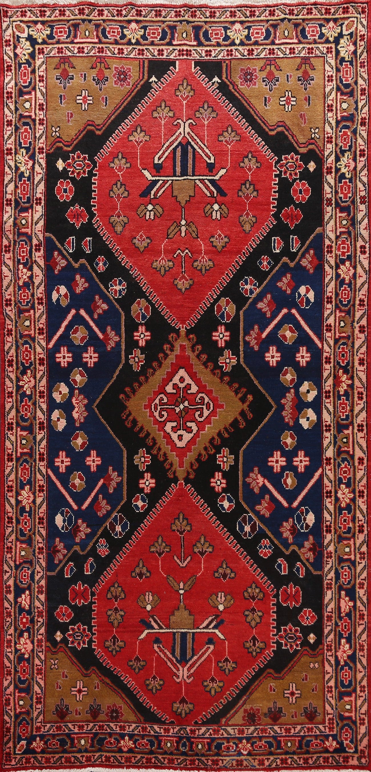 Tribal Hamedan Persian Area Rug 6x10