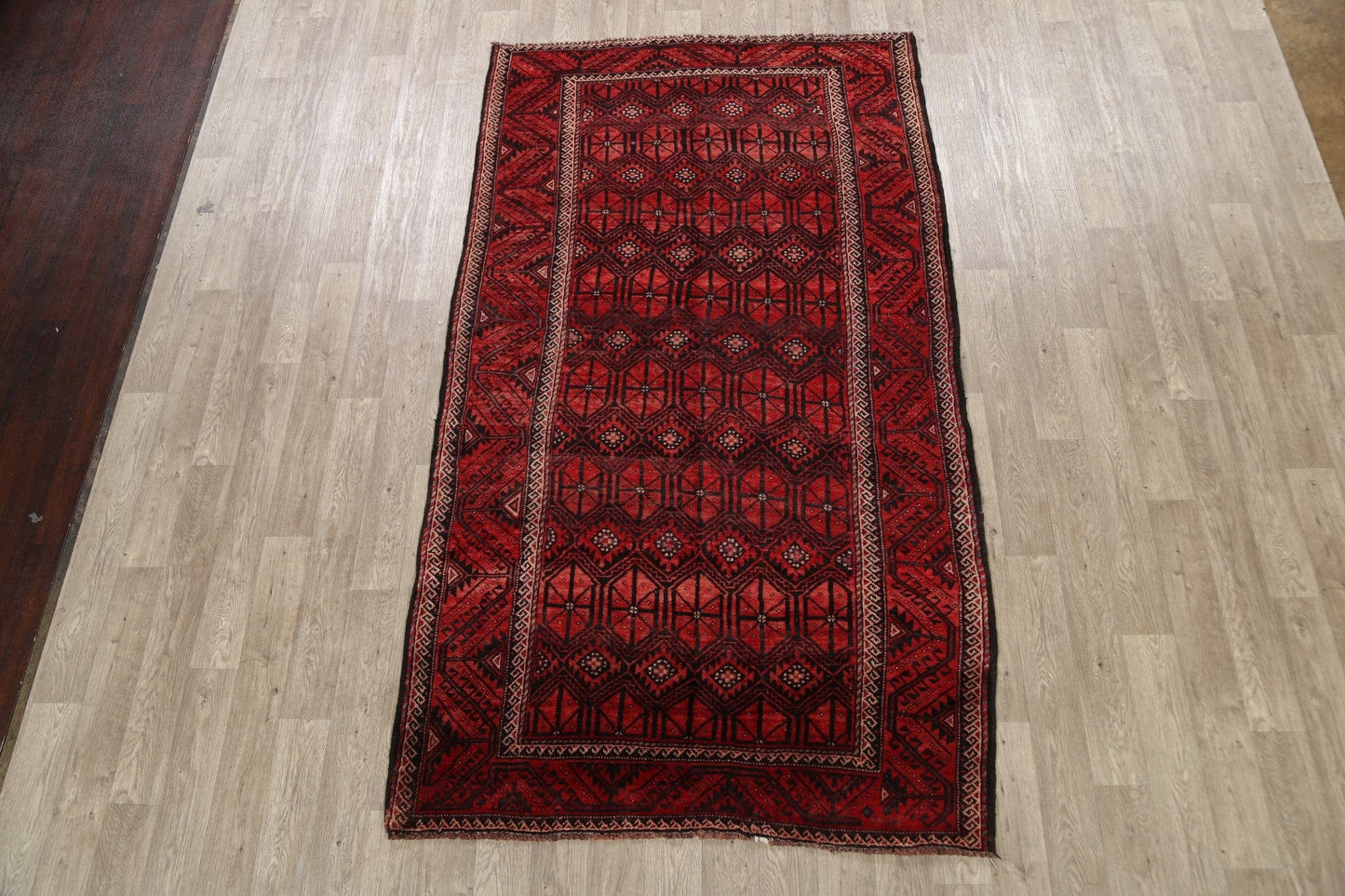 Geometric Balouch Persian Area Rug 5x9