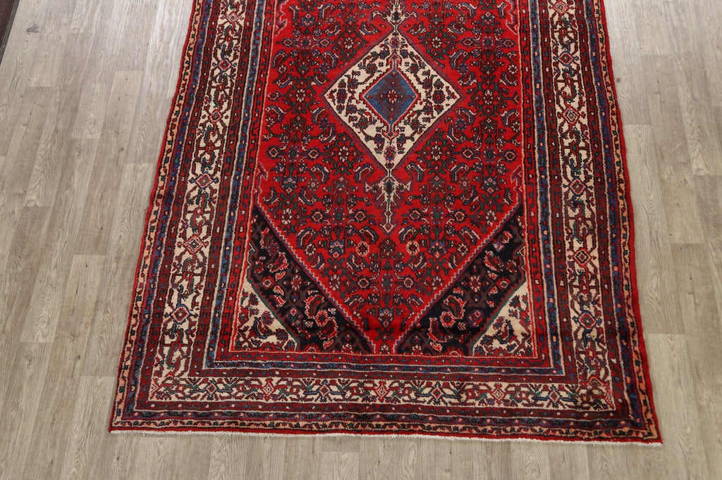 Geometric Hamedan Persian Area Rug 7x11