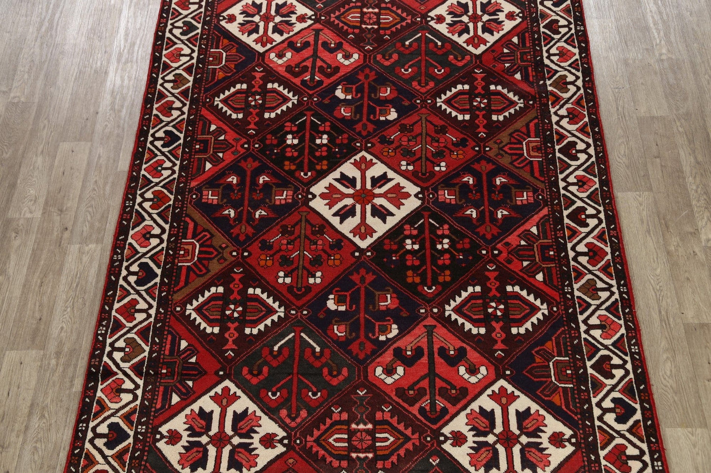 Geometric Bakhtiari Persian Area Rug 7x10