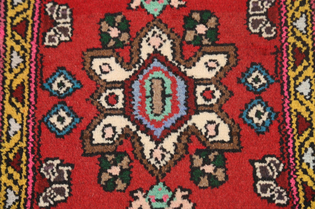 Geometric Hamedan Persian Area Rug 1x2