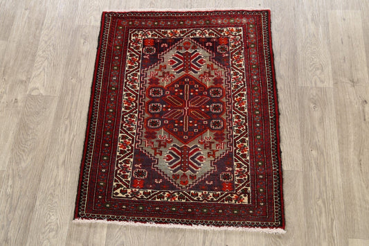 Square Geometric Bakhtiari Persian Area Rug 3x3