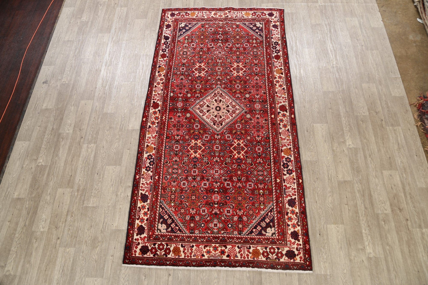 Geometric Hamedan Persian Area Rug 5x10