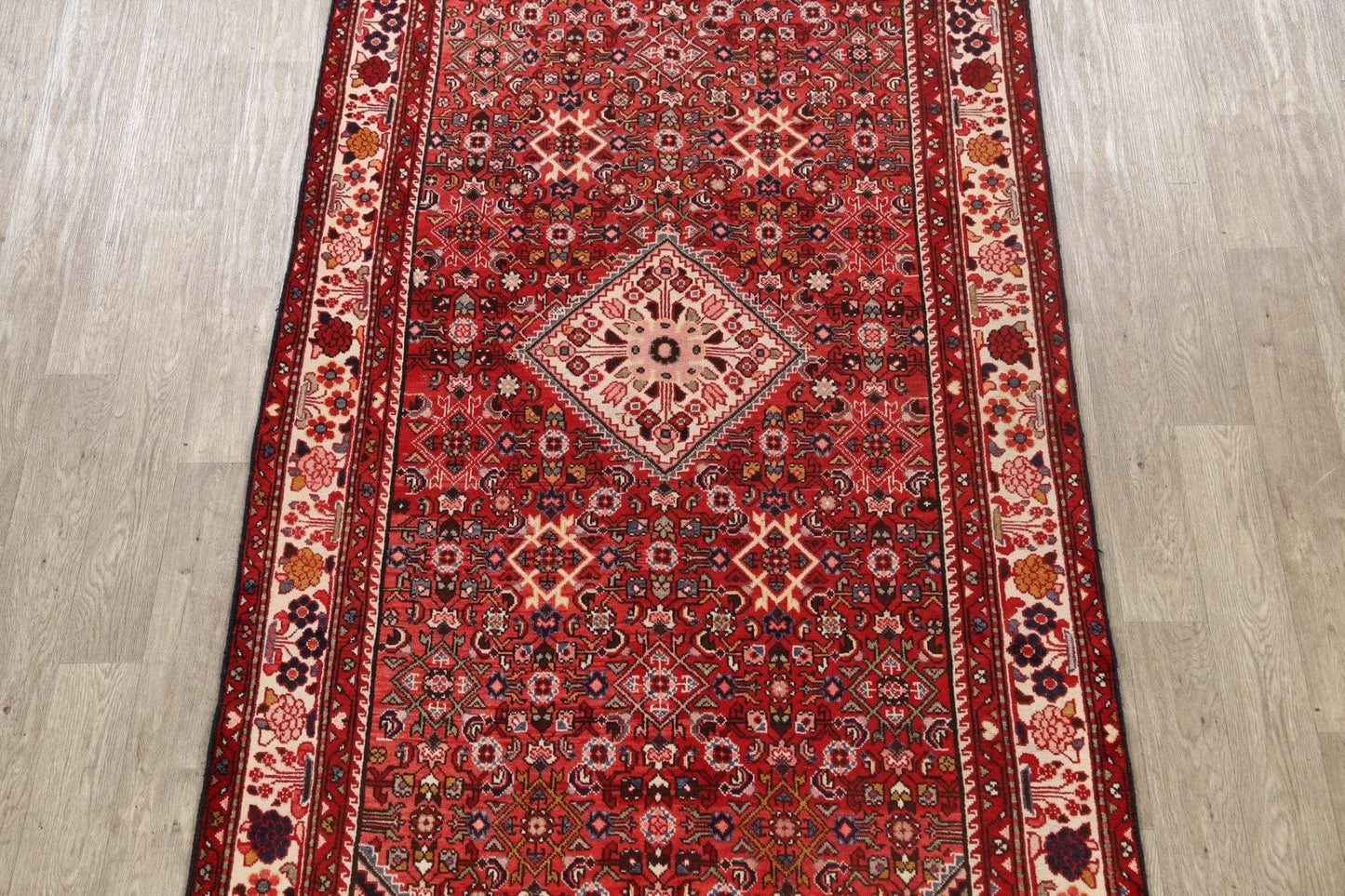 Geometric Hamedan Persian Area Rug 5x10