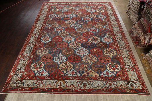 Pre-1900 Antique Masterpiece Bakhtiari Persian Area Rug 14x18