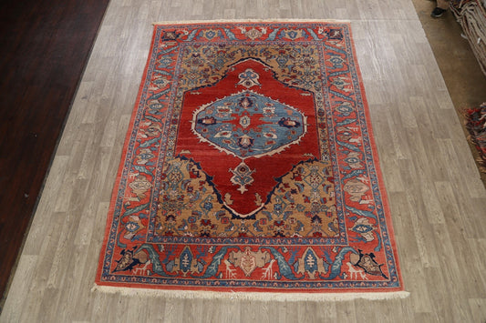 100% Vegetable Dye Heriz Oriental Area Rug 8x11