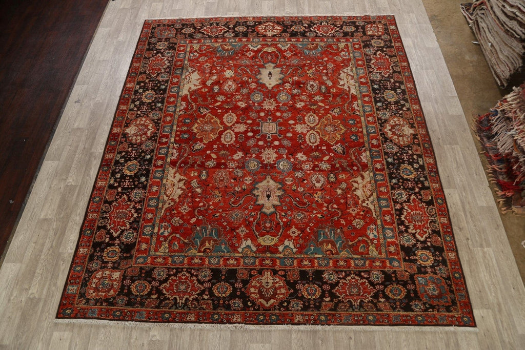 100% Vegetable Dye Heriz Serapi Persian Area Rug 10x12