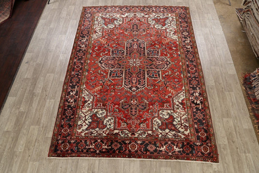 Geometric Heriz Persian Area Rug 8x11