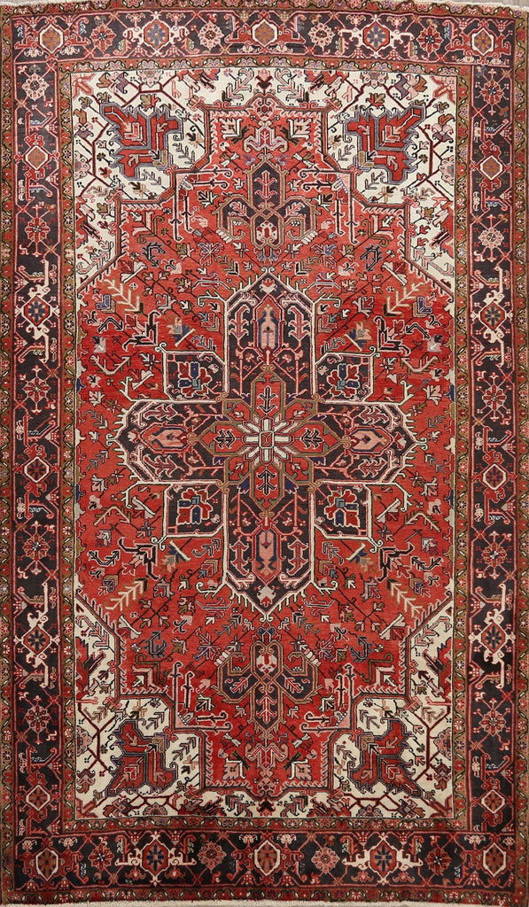 Geometric Heriz Persian Area Rug 8x11