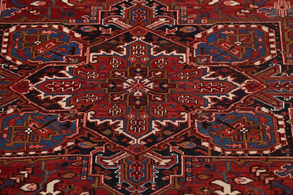 Geometric Heriz Serapi Persian Area Rug 9x11