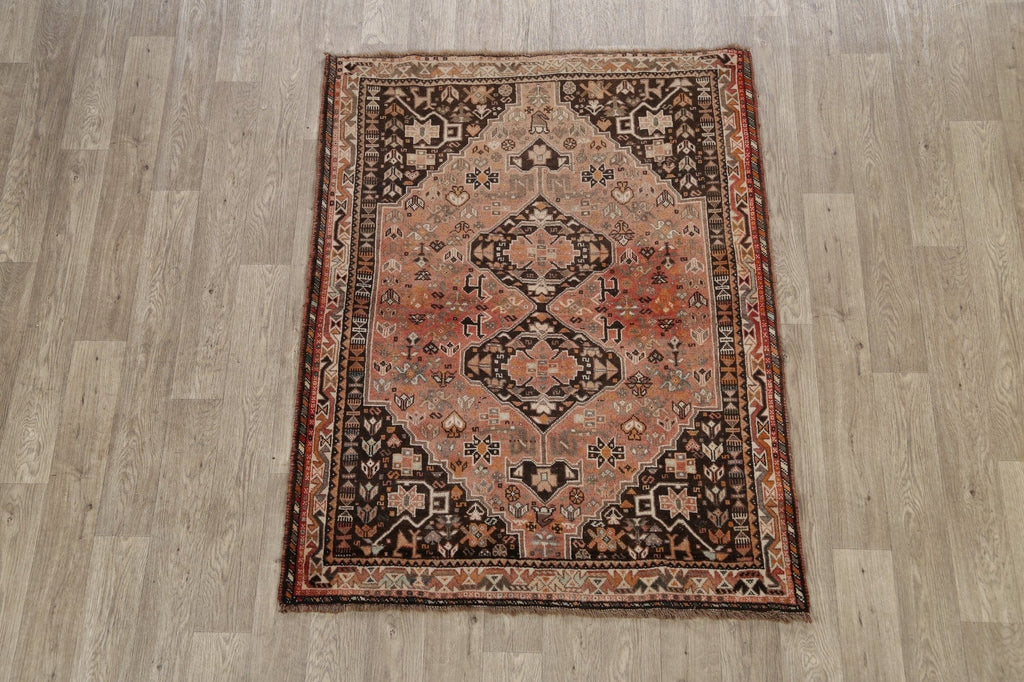 Geometric Shiraz Persian Area Rug 4x5