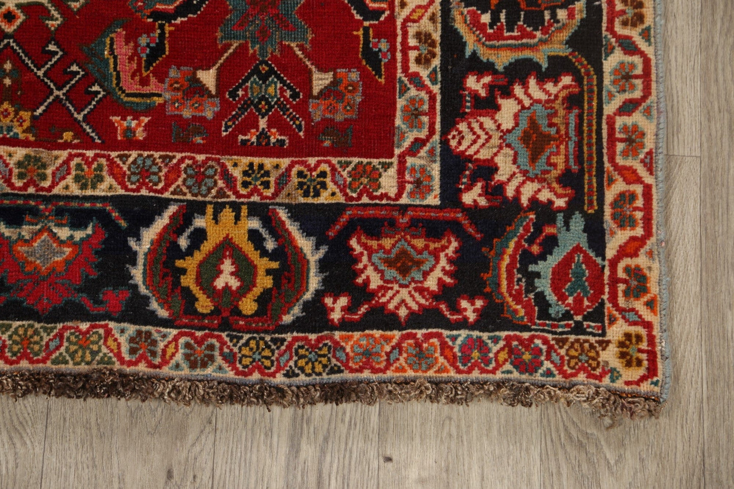 Geometric Abadeh Nafar Persian Area Rug 4x6