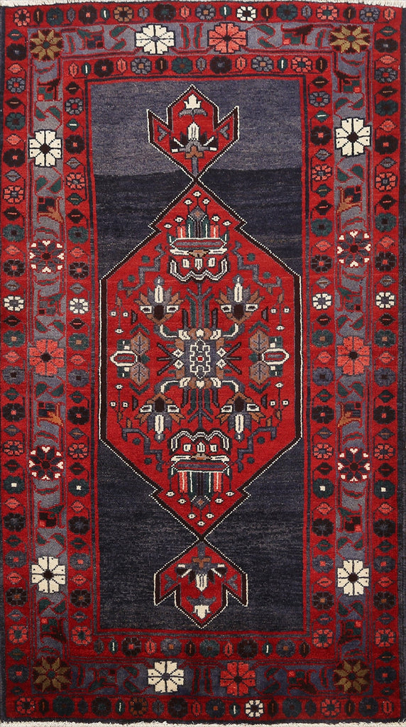 Geometric Hamedan Persian Area Rug 3x5