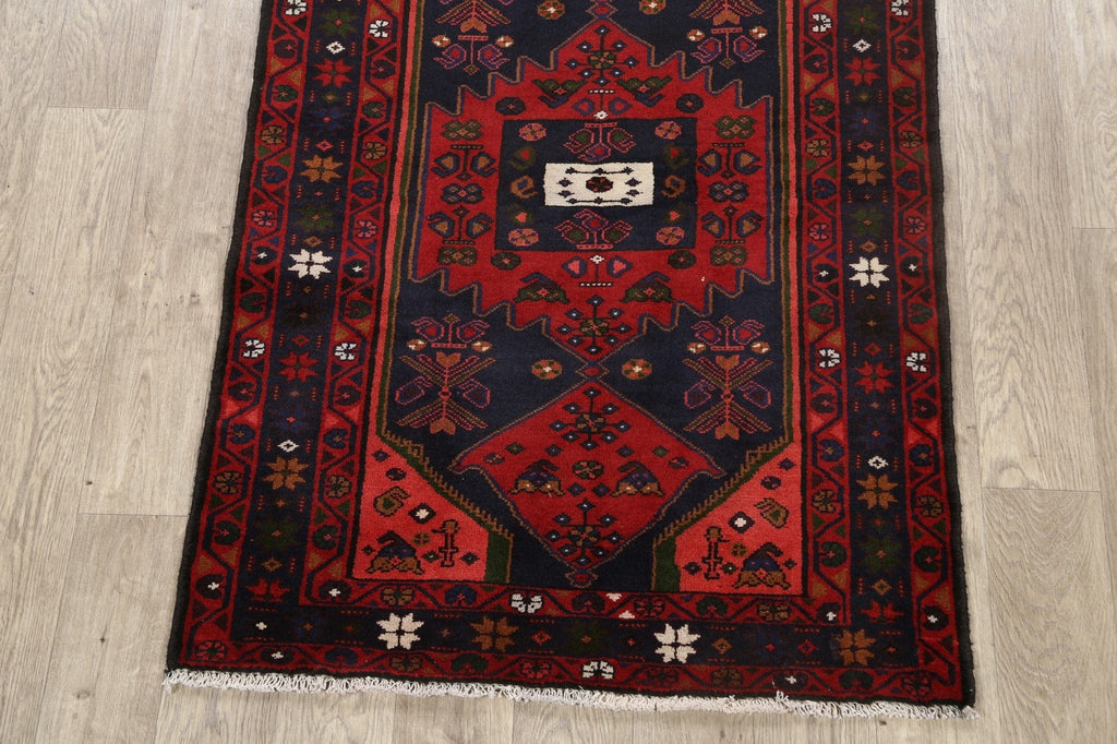 Geometric Hamedan Persian Area Rug 3x5