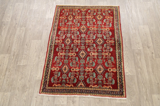 Geometric Shiraz Kashkoli Persian Area Rug 4x5