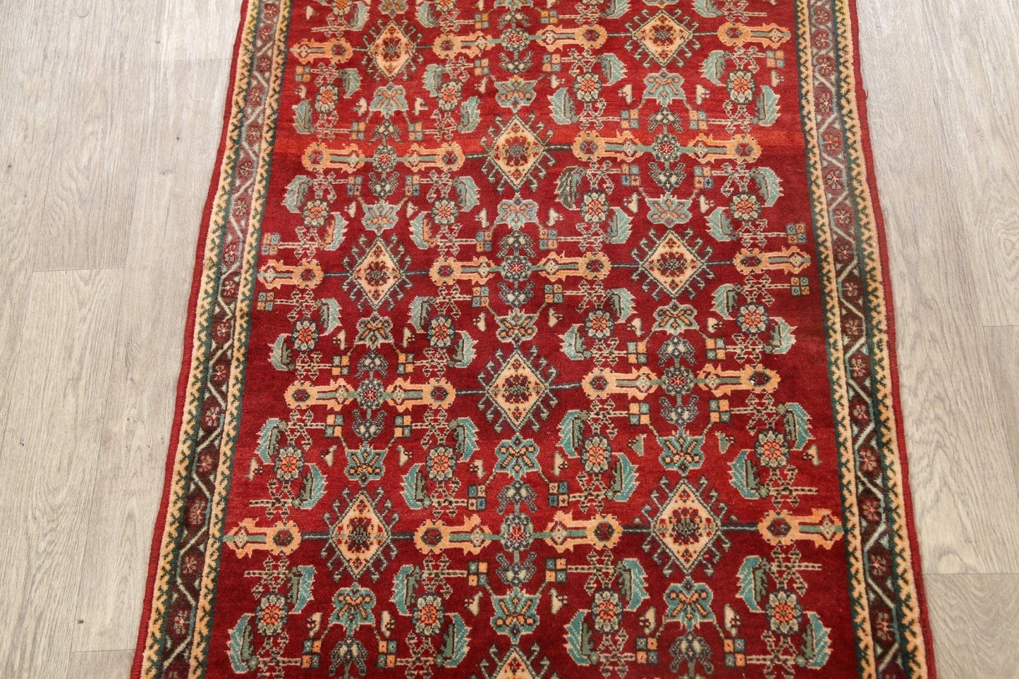 Geometric Shiraz Kashkoli Persian Area Rug 4x5