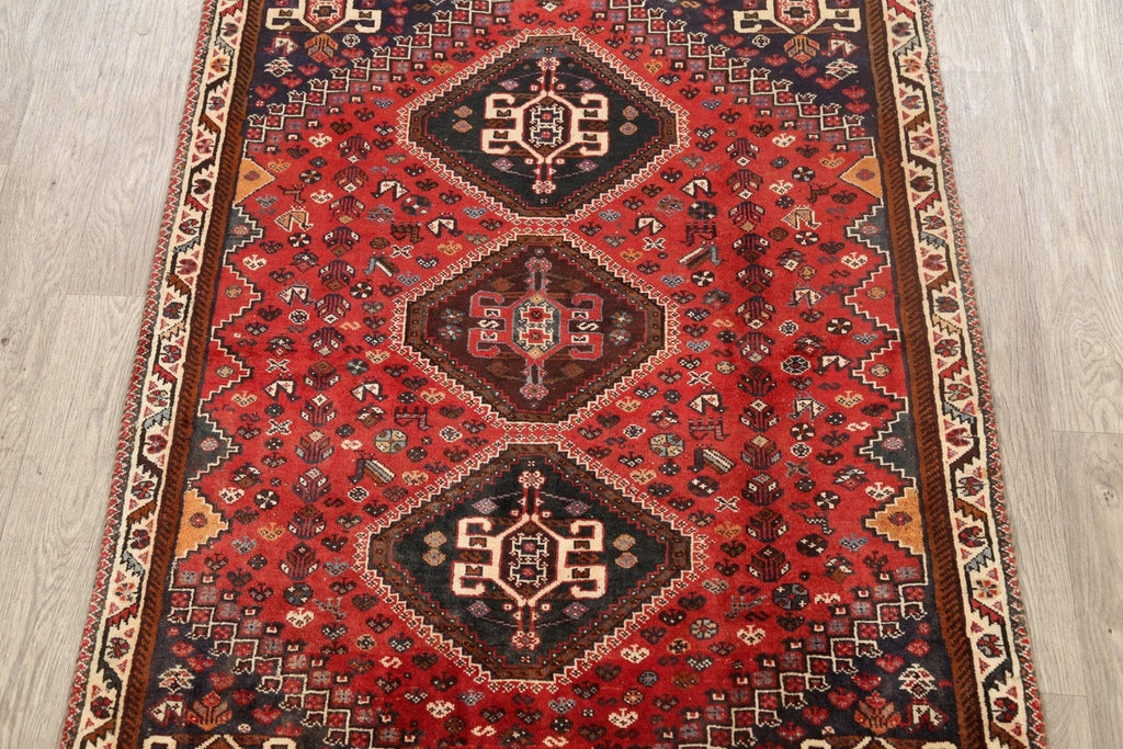 Geometric Shiraz Persian Area Rug 4x5