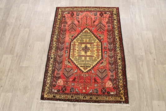 Animal Pictorial Bakhtiari Persian Area Rug 4x5