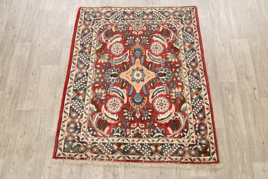 100% Vegetable Dye Bakhtiari Persian Area Rug 4x5