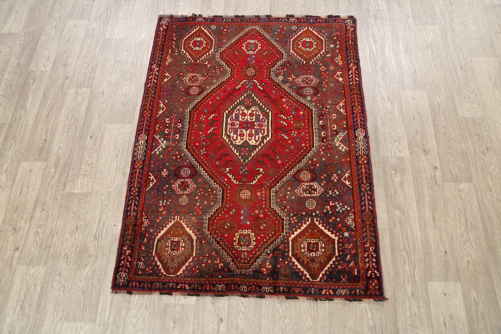 Geometric Shiraz Persian Area Rug 4x5