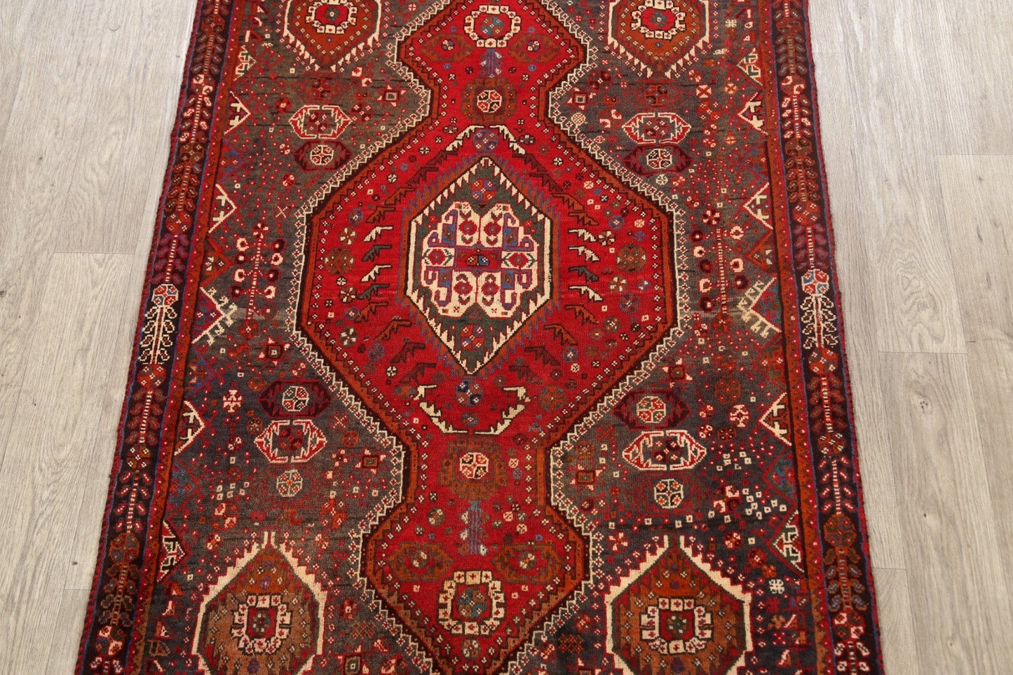 Geometric Shiraz Persian Area Rug 4x5