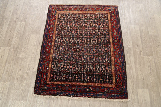 100% Vegetable Dye Bakhtiari Persian Area Rug 4x5