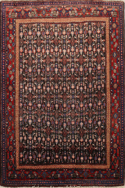 100% Vegetable Dye Bakhtiari Persian Area Rug 4x5