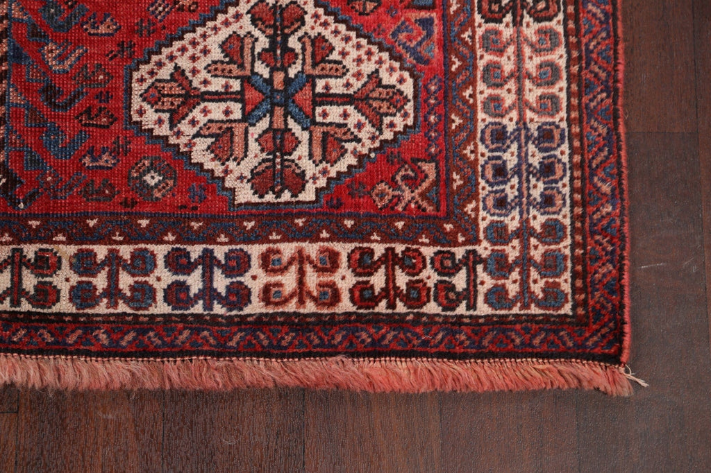 Pre-1900 Antique Vegetable Dye Shiraz Persian Area Rug 4x5