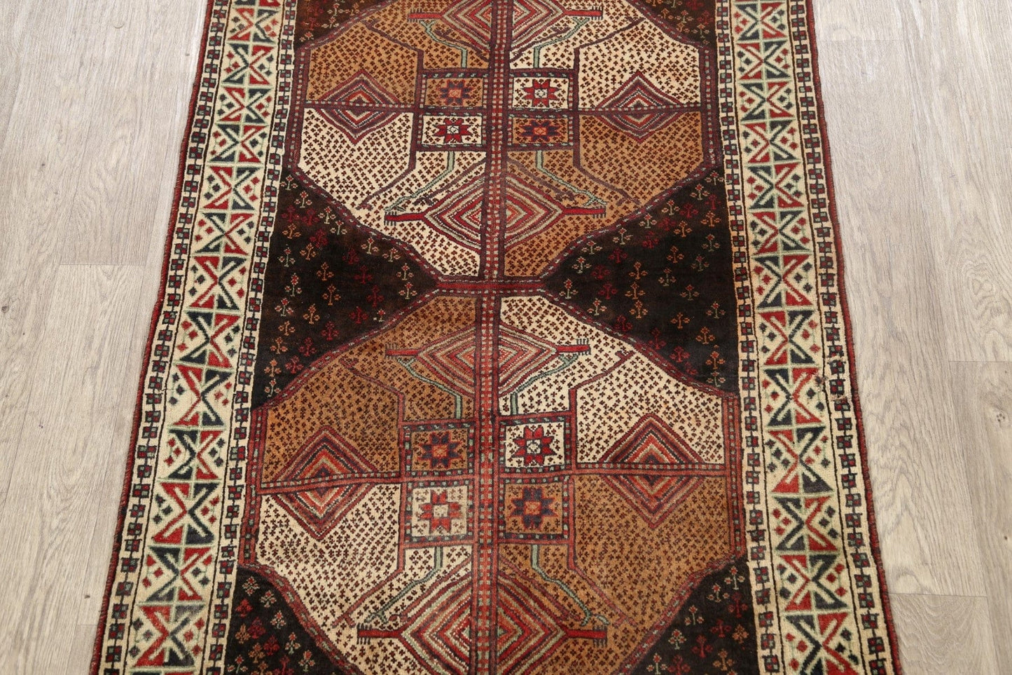 Geometric Yalameh Persian Area Rug 4x6