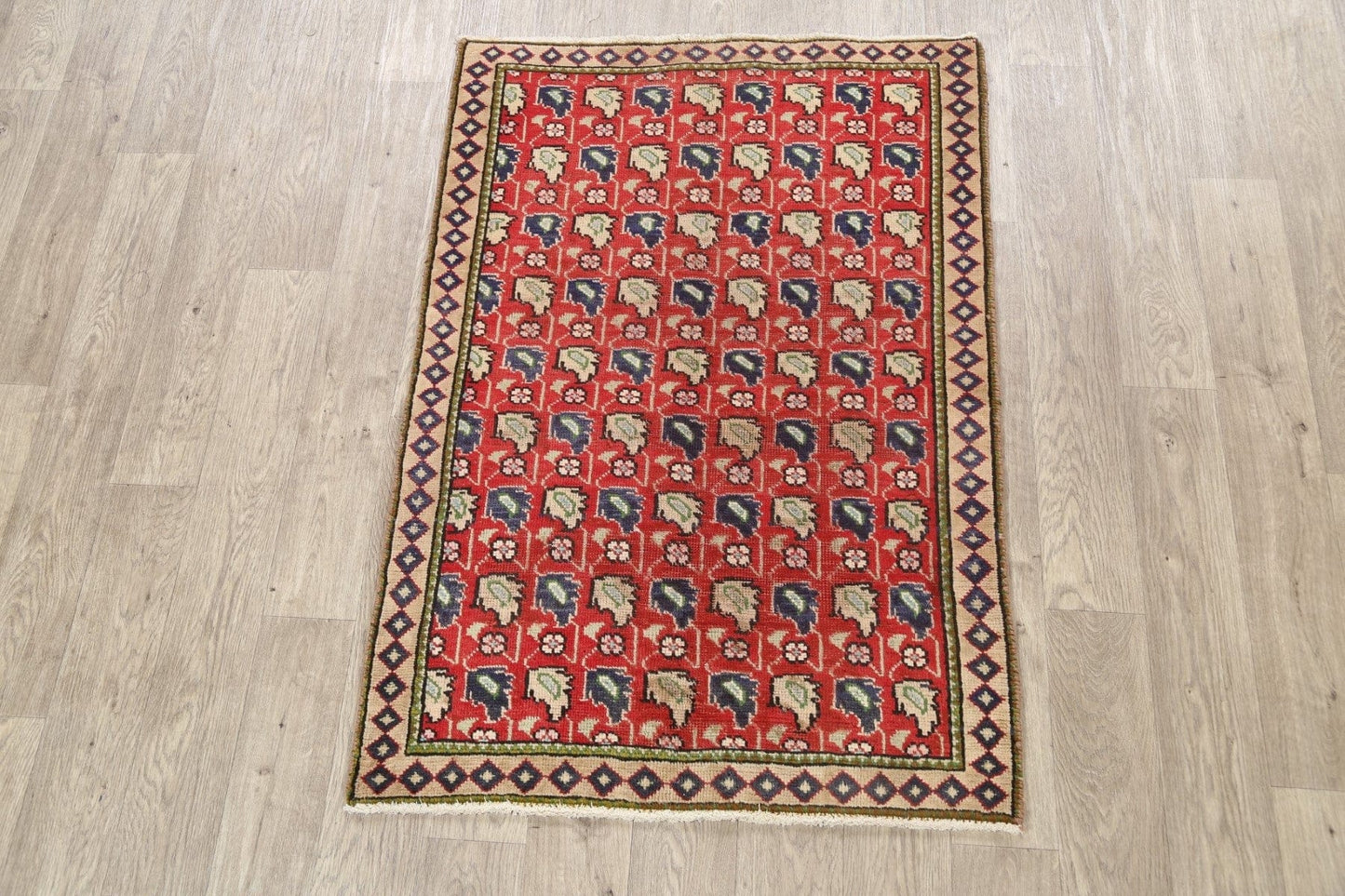 All-Over Tabriz Persian Area Rug 3x4