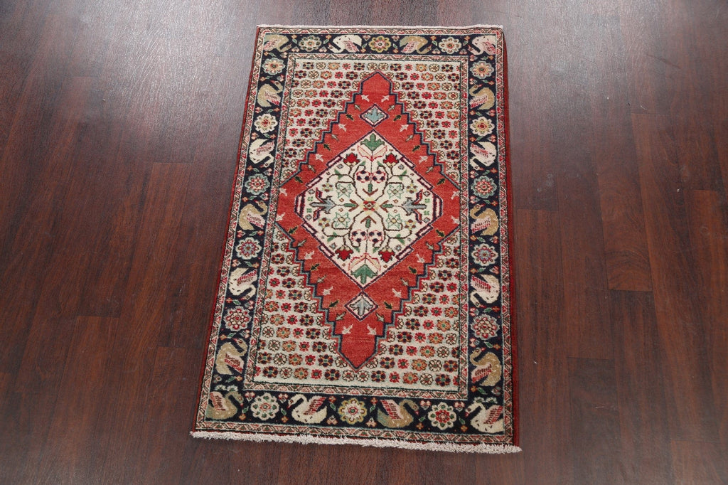 Animal Pictorial Tabriz Persian Area Rug 3x4