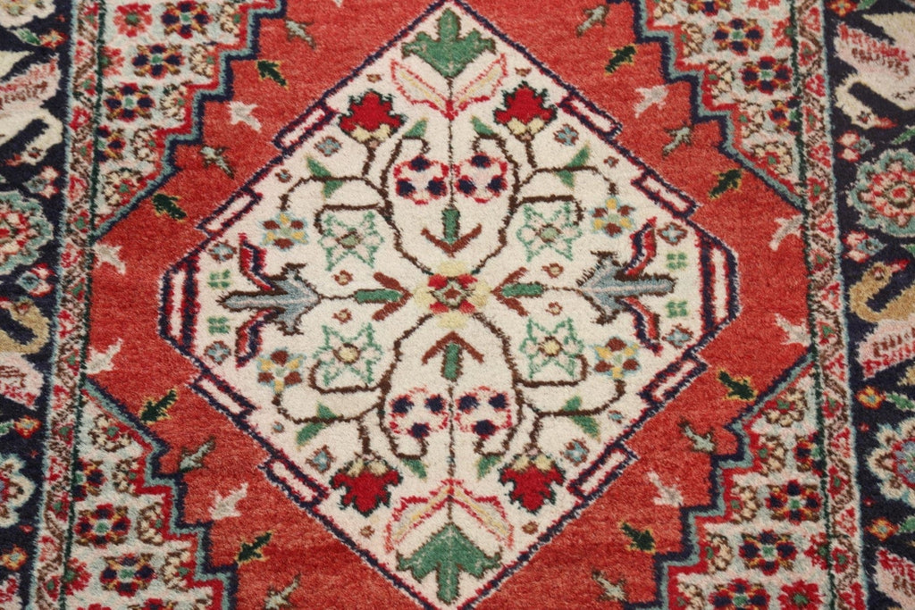 Animal Pictorial Tabriz Persian Area Rug 3x4