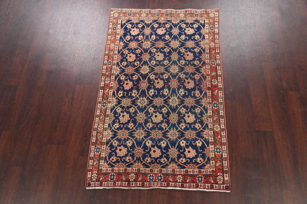 Antique Vegetable Dye Isfahan Persian Area Rug 3x5