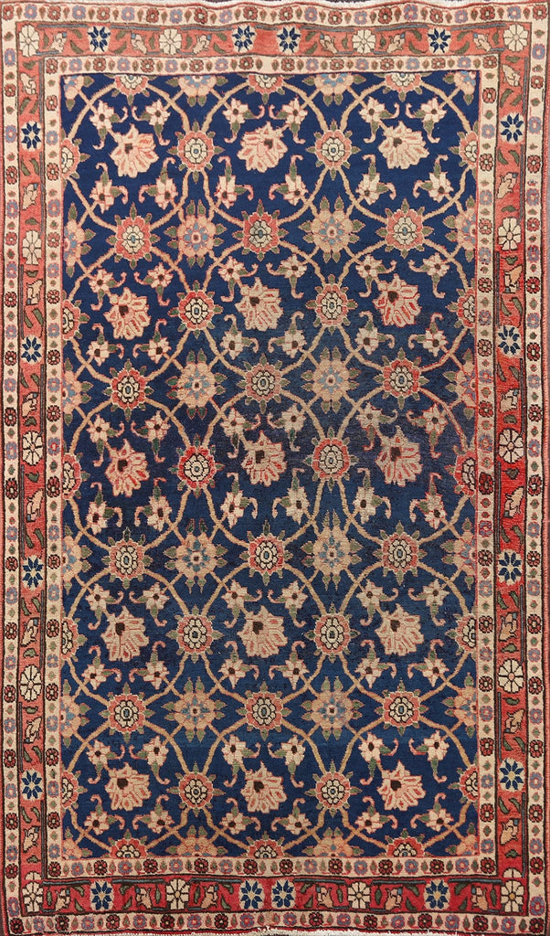 Antique Vegetable Dye Isfahan Persian Area Rug 3x5