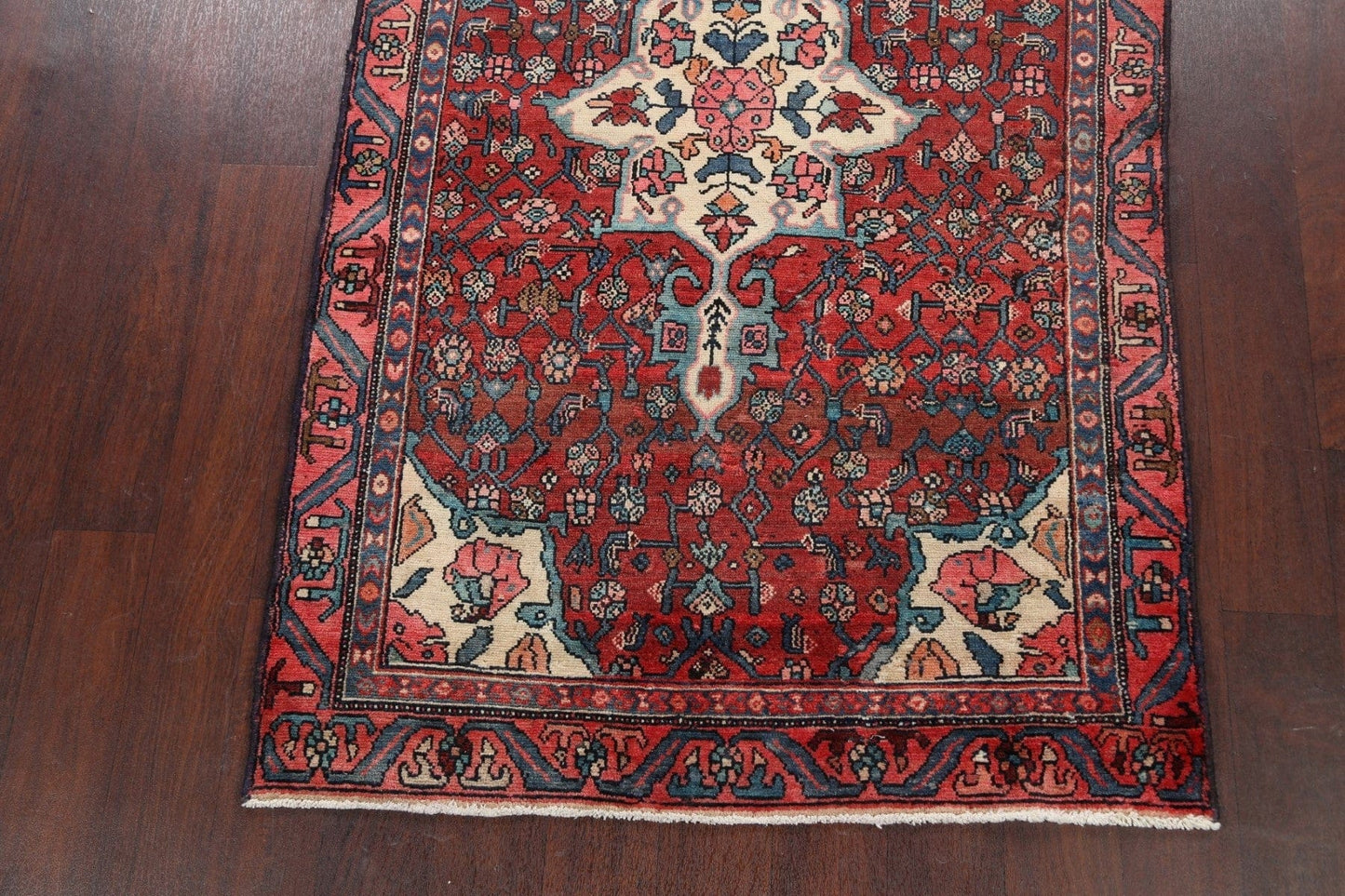 Geometric Hamedan Persian Area Rug 4x6