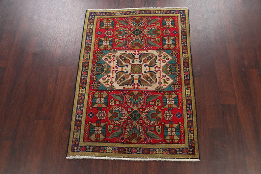 Animal Pictorial Tabriz Persian Area Rug 3x5